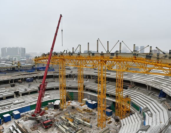 Строительство нового хоккейного стадиона «СКА Арена» в Санкт-Петербурге